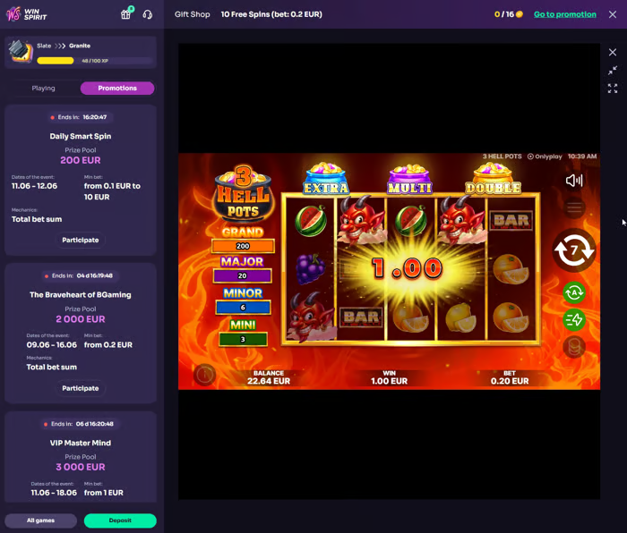 WinSpirit – Cassa e pagamenti